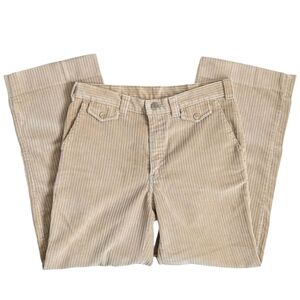 Vintage GWG Corduroy Tan Straight Leg Mid Rise Pants